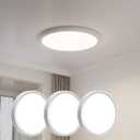 4PK 12 Inch LED Flush Mount Ceiling Light,28W,2500LM,3000k,4000k,6000k CCT Selectable,Surface Mount LED Light Fixture for Bedroom,Kitchen,Hallway,Laundry Room,0.98 Inch Thickness Round.