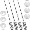 4 PCS 25.5 Inch Washer Suspension Rod Kit Fit for Whirlpool Roper Amana Maytag Kenmore 11020102310 11020112310 11020232710 11020232711 11022102311 11022532510 11023102310 Washing Machine