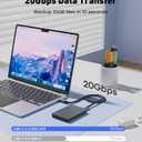 UANTIN USB C Monitor Display Cable 10FT (8K@30Hz 4K@120Hz/60Hz) USB C 3.2 Gen 2x2 Video Cable, 240W Fast Charge, 20Gbps Data Transfer, Type C Compatible with iPhone 16, MacBook Pro/Air, iPad, Monitor