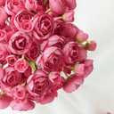 Floroom Ranunculus Artificial Flowers 18 Pcs Fuchsia Faux Silk Mini Ranunculus Bulk Fake Wedding Filler Flowers for DIY Hot Pink Bouquets, Centerpieces, Bridal Shower Decorations & Arrangements