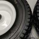2 Pack, 13x5.00-6 Flat Free Lawn Mower Tire and Wheel, 13x5-6 Riding Lawnmower Tire with 3"-6" Centered Hub and 3/4" & 5/8" Bearings, Tractor Turf Tire Turf-Friendly, 2 Pack