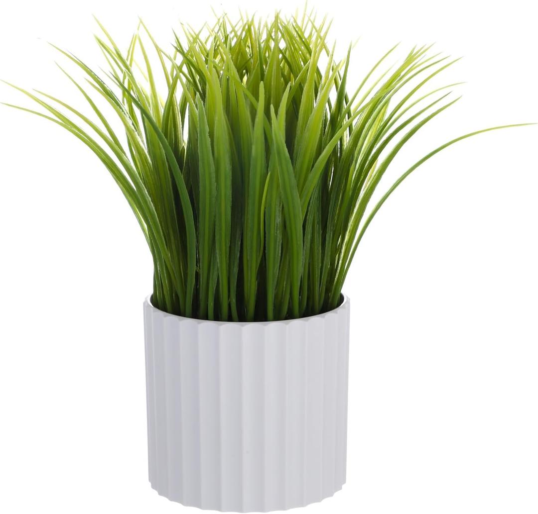 Artificial Wheat Grass Fake Potted Plant Indoor Decor (10', Grass) (Light Green)