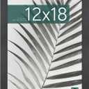 MCS Studio Gallery 12x18 Picture Frame Black Woodgrain Engineered Wood, Rectangle Photo Frame for Photos, Posters & Art Prints (1-Pack)