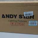 ANDY STAR 3-Light Polished Chrome Bathroom Vanity Light, Wall Sconce
