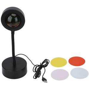 Sunset Projection Lamp Color Changing Sunset Projector 360 Degree Adjustable Hose for Photography