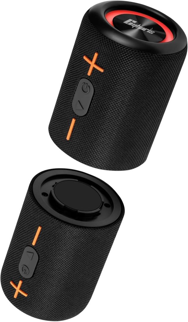 CYBORIS 2 in 1 Portable Splittable Bluetooth Speaker, Waterproof Split Wireless Speaker Bluetooth V5.3 with 20W Loud Stereo Sound, 24H Playtime, True Wireless Pairing for Home, Outdoor or Travel