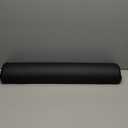 ForPro Premium Half-Round Bolster Pillow for Massage and Yoga, Oil and Stain-Resistant, 6W x 3" H x 26L, Black