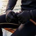 Dizokizo Neoprene Gloves Men Women,3mm Five Finger Waterproof Diving Gloves Thermal Anti-Slip Wetsuit Gloves for Kayaking Snorkeling Surfing and Other Water Sports (Black Large)