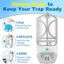 10 Pack Flying Trap Refills Compatible with zzevo Flying Insect Trap Refill, Insect Replacement Kit for M364 M364A and Max Fully Compatible Size (10 Pcs Refill) (10)