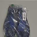 Womens Sandals Flat Jelly Shoes Slip On Hollow Out Loafers (9.5, Navy Blue)