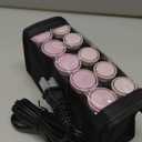 Remington Compact Ceramic Dual Voltage Hot Rollers for Long and Short Hair, Hair Setters, Hair Curlers, 1-1 " Purple/Black, 10 Piece Set