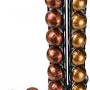 28 Coffee Pods Holder - Black - 360 Spinning Coffee Pod Carousel Stand | Holds 28 Capsules | Compact Countertop Organizer with Silent Rotation, Durable & Modern