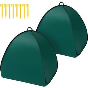 2 Pcs Pop Up Shrub Covers Frost Protection Tent, 22" x 22" x 22" Winter Plant Cover Freeze Protection, Warm Garden Plant Protector Tent for Protecting Outdoor Shrub Fruit Potted Plants from Snow & Ice