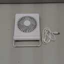 Koonie USB Fan, Strong Wind Quiet Small Desk Fan 220 Tilt Folding 3 Speeds Adjustable USB-C Powered Personal Fan for Home Office Desktop, White, NO BATTERY (5.7 inch)