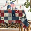 Horaldaily 4th of July Tablecloth 6084 Inch Rectangular, Veterans Day Decorations Table Cloth American Flag Collage Table Cover Patriotic Party Supplies for Home Dining Room Kitchen