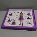 PEADUCK Kids Witch Costume for Girls, Halloween Costumes Dress Up Role Play Set (S)