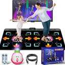 Dance Mat for Kid & Adult, Double Dance Mats for TV, Plug and Play TV Dancing mat for Boy&Girl Electronic Dance Pad Game with Smart Camera, Giftware for Boys & Girls Age 3+