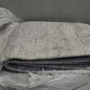 8x10 Washable Rugs for Living Room, Soft Neutral Grey Area Rug