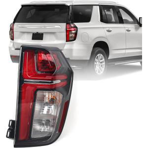 FIONE Tail Lights Compatible with Chevrolet Tahoe Suburban 2021 2022 2023 with LED Running Lights Rear Tail Light Brake Lamp Assembly Right Passenger Side RH