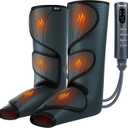 CINCOM Leg Massager with Heat and Compression, Legs Massage for Circulation and Pain Relief, Heating Calf Leg Air Compression Massager Help with Relief Edema