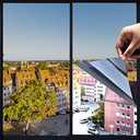 One Way Privacy Window Film,Premium PET Material,Daytime Reflective Heat Control Anti UV Door Sticker,Window Tint for Home Office Living Room,Saturn Grey,27.6 Inch x 16.4 Feet Pack of 10