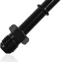 DXNQ Fuel Line Fitting, 6AN Male to 3/8" SAE Quick Disconnect Male Push On EFI Fuel Hose Line Fitting Adapter, Straight Aluminum Sealed EFI Push Lock Adaptor for Fuel Rail Hose (AN6-3/8)
