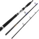 E Series - Conqueror 3-Piece Spinning Rod Portable Graphite Spinning Fishing Rod Heavy Fishing Rod Spin (30-50 Lbs)