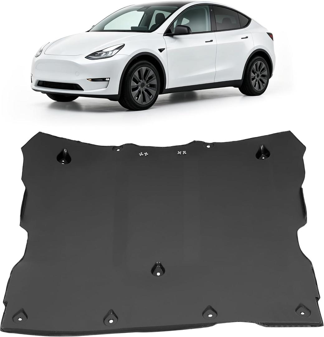 ALMULOO Front Underbody Splash Shield Compatible with 20-24 Tesla Model Y/3
Replacement for 149915100C Plastic(PE) Black