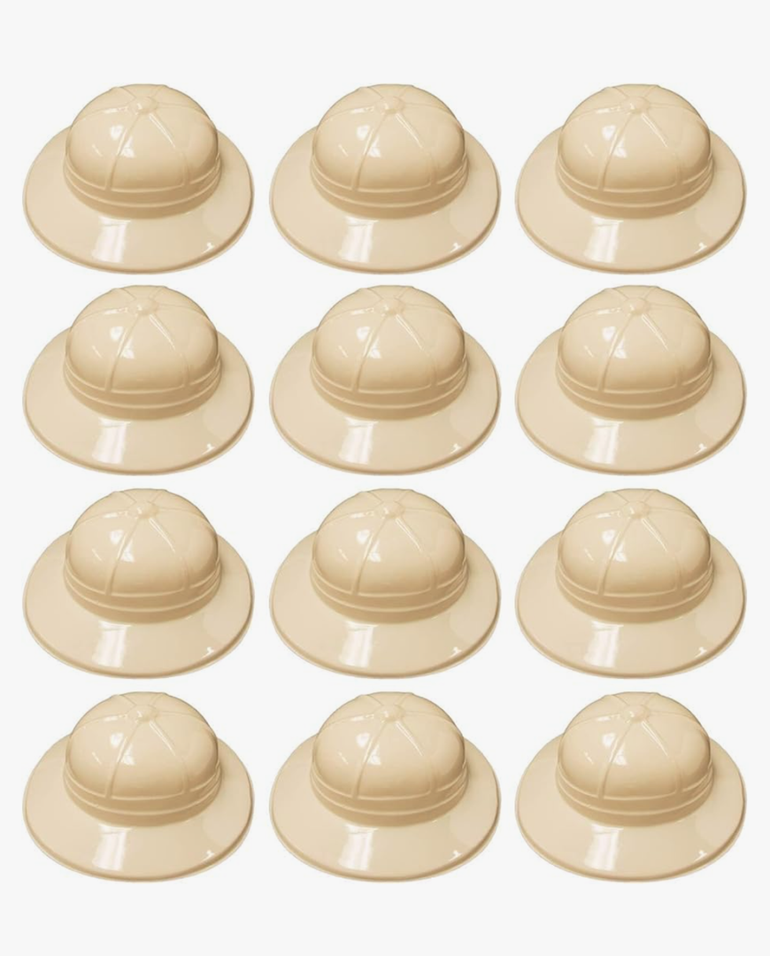 Super Z Outlet Safari Party Hats Plastic Jungle Theme Animals Explorer Pith  Toy for Kids