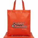 Red Tote Bags Set of 2, Bulk Pack Grocery Shopping Travel Business Activities advertisement Reusable Bag