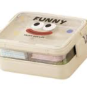 Maxbell Blocks Storage Box Puzzle Toys Organizer Storage Case For Gaming Adults Kids 3 Layers Light Red+Others