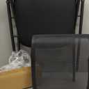 Updated Conference Room Chairs, Folding Office Desk Chair with Lumbar Support and Sliding Armrest with Casters, Office Guest Chairs & Reception Chairs, 1 Pack Black