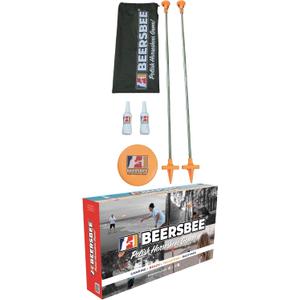 Beersbee Polish Horseshoes Flying Disc Target Bottle Drop Adult Lawn Game- Camping, Backyard, Beach, Tailgating, Party Games, Bottle Battle Bash