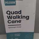 PELEGON Quad Cane (300 lb) - Adjustable Walking Cane with A Large 4 Pronged Base for Extra Balance & Stability, Walking Canes for Seniors, Walking Cane for Men & Women, Walking Sticks (Flowers)