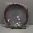 Cowhide Steering Wheel Cover Heat Resistant Anti-Slip Car Wheel Wrap Compatible with Most Makes and Models of Cars and Trucks with 14.5 to 15 Inch Steering Wheel(RED)