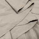 Scarlet Darkness Renaissance Costume Women Pirate Peasant Off Shoulder Bell Sleeve Fairy Dress (Medium, Brown)