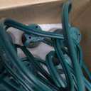 25 FT C9 Frosted Christmas Lights,Warm White Outdoor Light with 26 Bulbs(1 Spare), C9/ E17 Base,Old Fashioned Christmas Lights for Roofline, Yard, Garden, Wedding Decorations