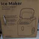 Silonn Nugget Ice Maker Countertop, Pellet Ice Machine with Self-Cleaning Function, Sonic Ice Maker Produces 33lbs of Chewable Ice in 24 Hours, Ideal for Home Kitchen and Office (Stainless Steel)