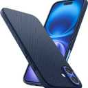 Spigen Liquid Air Designed for iPhone 16 Case [NOT Compatible with MagSafe], [Military-Grade Protection] - Navy Blue