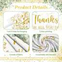 Thank You Backdrop Gold Thanksgiving Photography Background Thanks for All You Do Decorations Supplies Photo Props Teacher Employee Staff Nurse Appreciation Week Party Banner 70.8 x 43.3 inch