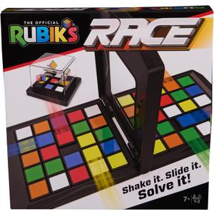 Rubiks Race, Classic Fast-Paced Strategy Sequence Brain Teaser Travel Board Game Two-Player Speed Solving Face-Off, Packaging May Vary, for Adults & Kids Ages 7+