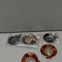WILLBOND 6 Pieces Banana Hair Clips Banana Combs Fishtail Hair Clip Combs Resin Fish Grips for Women Accessories (Classic)