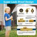 Garden Hose, Non-Expandable Water Hose 50 ft, Flexible, Kink & Leak Proof Water Pipe with 10-Function Spray Nozzle, Lightweight Outdoor Hose for Yard, Lawn, Car Wash, RV and Home Use