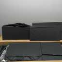 Sweetcrispy 7 Drawer Dresser with Fabric Bins Fabric Storage Tower Organizer for Bedroom Closet Hallway Entryway Tall Chest of Drawers with Steel Frame Wood Top Easy Pull Handles,Black (11.8"D x 39.3"W x 30.3"H (7 Drawers))