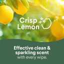 4 x Clorox Disinfecting Cleaning Wipes for Spring Cleaning & Allergy Season, Bleach Free, Fresh Scent and Crisp Lemon, 75 Count Each, Pack of 4