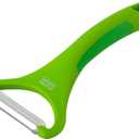 Kuhn Rikon Piranha Y Peeler with Serrated Stainless Steel Blade, Green, 6.25 inches