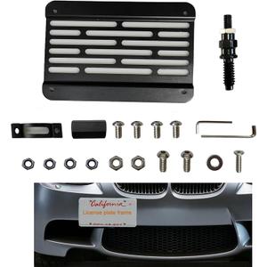 Front Bumper Tow Hook License Plate Mounting Bracket Holder for BMW E82 E88 128i 135i E90 E91 E92 E93 325i 328i 335i E39 330i 335i