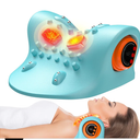 snawowo Cervical Neck Massager with Heat, 3 in 1 Portable Massager & Shoulder Relaxer Traction Stretcher for Pain Relief and Muscle Relaxation
