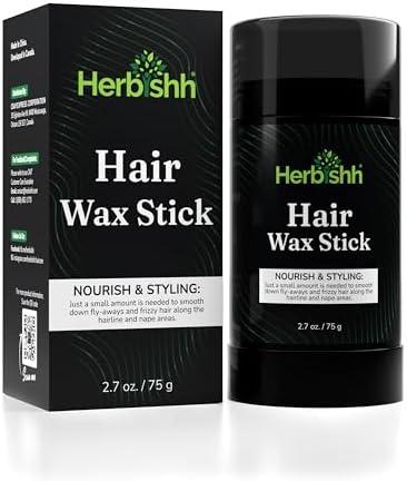 Herbishh Hair Wax Stick For Women & Men 2.7 OZ - Nourish & Styling Slick Wax Stick for Hair Smoothing, Flyaway, Controls Frizzy Hair, Perfect for Hairline and Nape Area, Wax Stick for Hair Fly Away