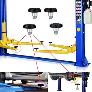 4pc 35mm Car Lift Pad Rubber Tray Heightening Feet Plus High Leg Pads Shaft Diameter